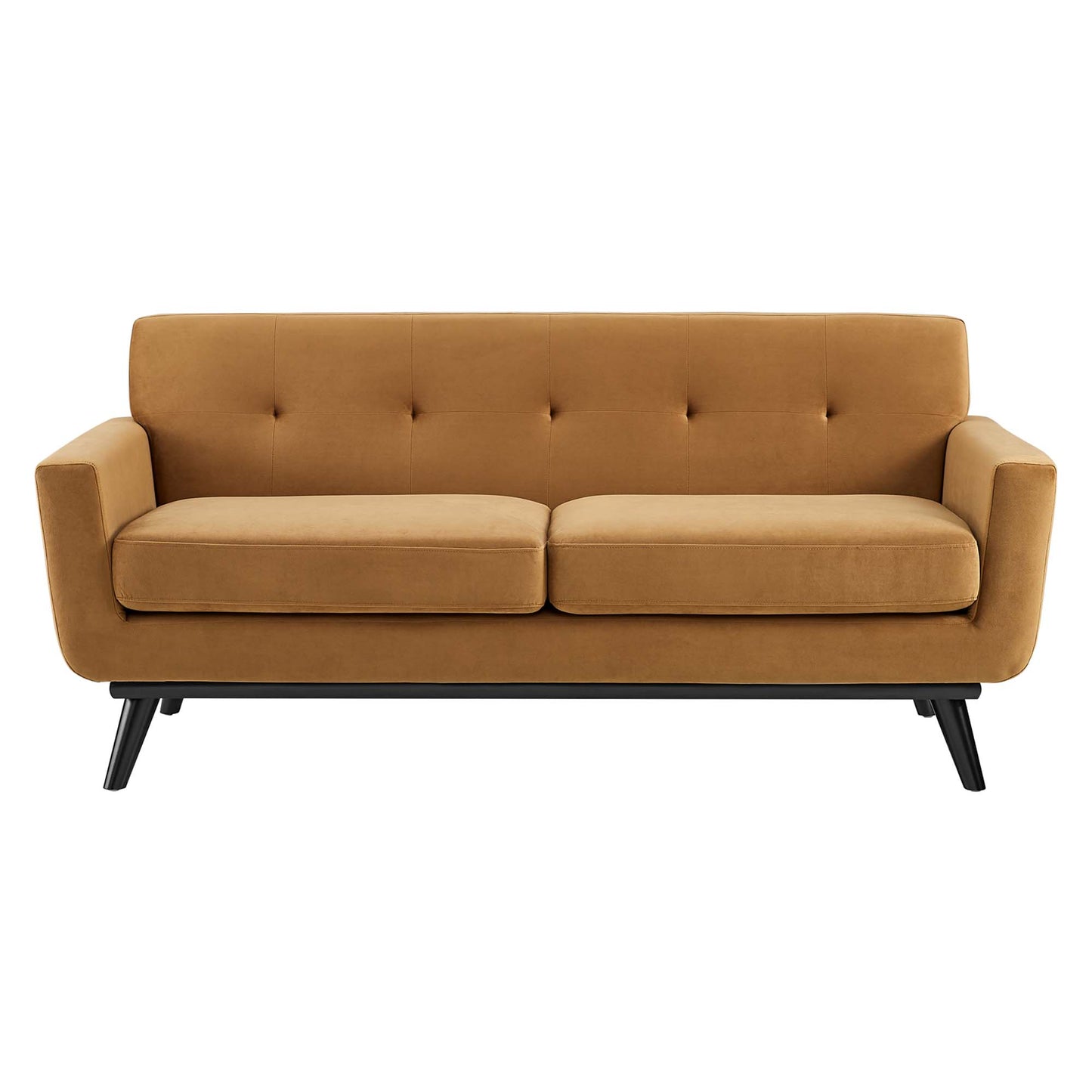 Modway Outlet Engage Performance Velvet Loveseat by Modway  Living Room Furniture Cognac - EEI-5599-COG