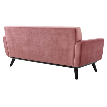 Modway Outlet Engage Performance Velvet Loveseat by Modway  Living Room Furniture Dusty Rose - EEI-5599-DUS