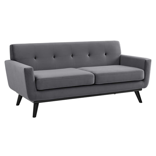 Modway Outlet Engage Performance Velvet Loveseat by Modway  Living Room Furniture Gray - EEI-5599-GRY