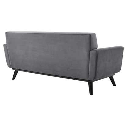 Modway Outlet Engage Performance Velvet Loveseat by Modway  Living Room Furniture Gray - EEI-5599-GRY