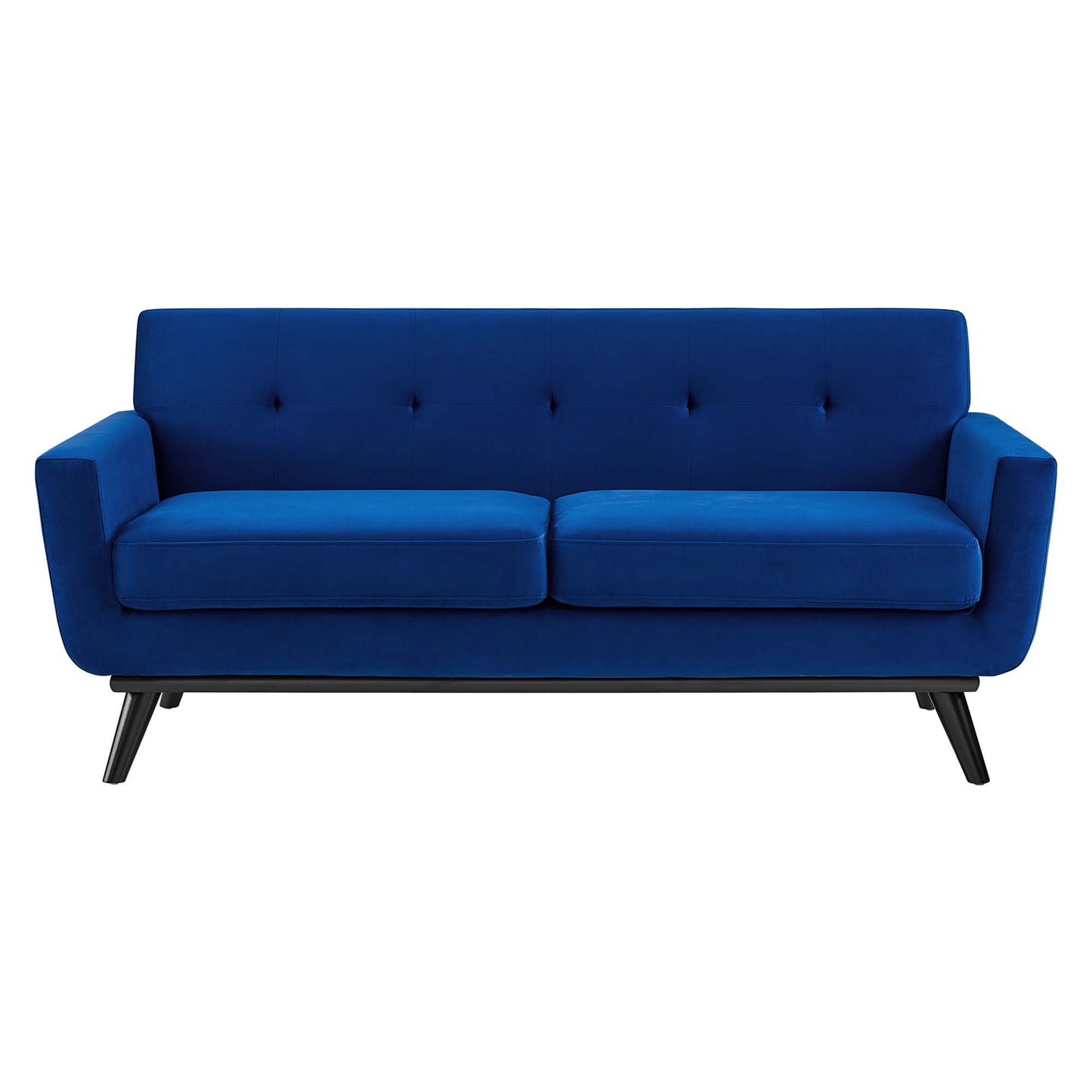 Modway Outlet Engage Performance Velvet Loveseat by Modway  Living Room Furniture Navy - EEI-5599-NAV