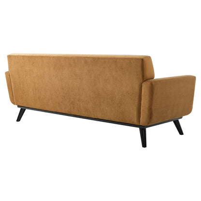 Modway Outlet Engage Performance Velvet Sofa by Modway  Living Room Furniture Cognac - EEI-5600-COG