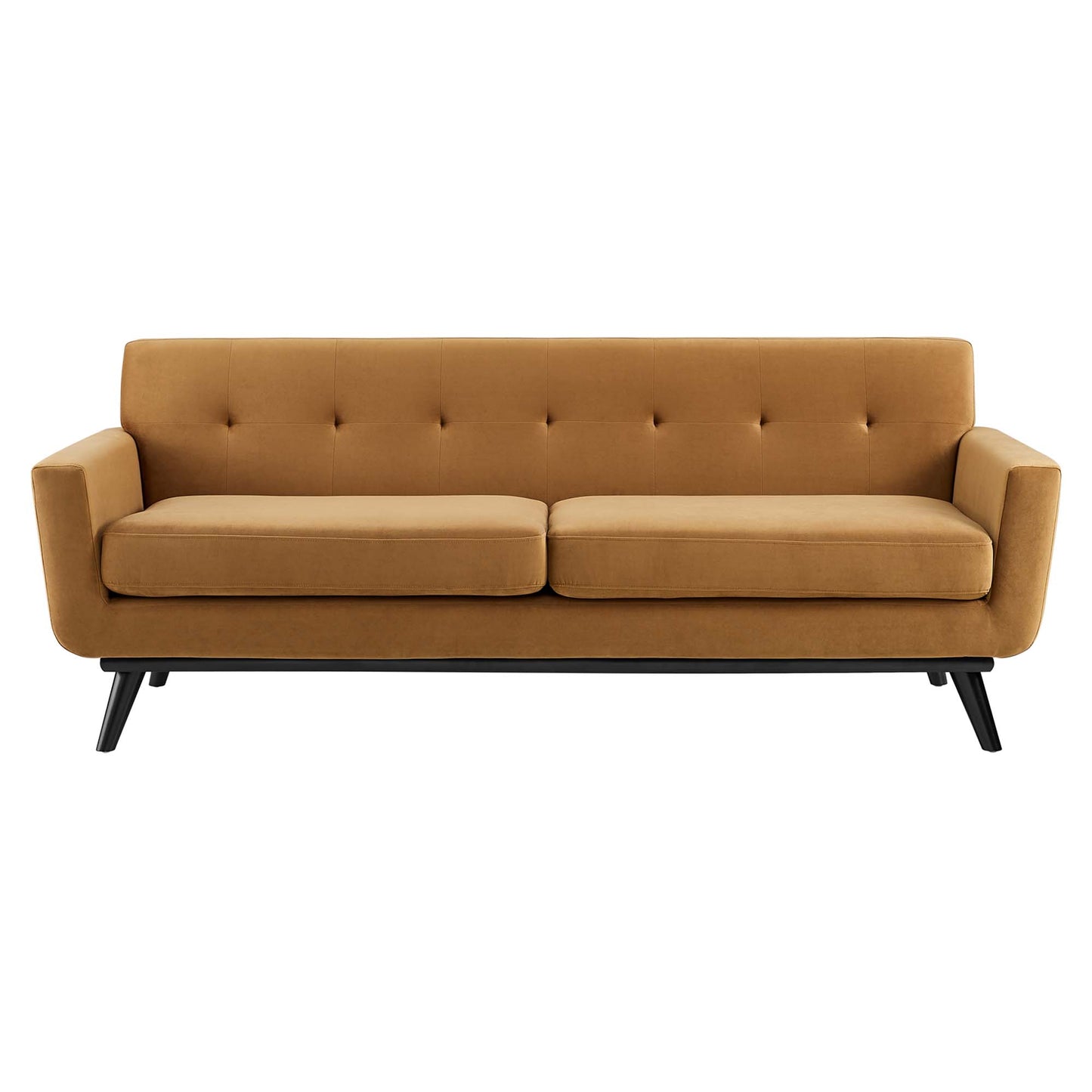 Modway Outlet Engage Performance Velvet Sofa by Modway  Living Room Furniture Cognac - EEI-5600-COG