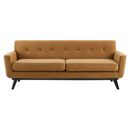 Modway Outlet Engage Performance Velvet Sofa by Modway  Living Room Furniture Cognac - EEI-5600-COG