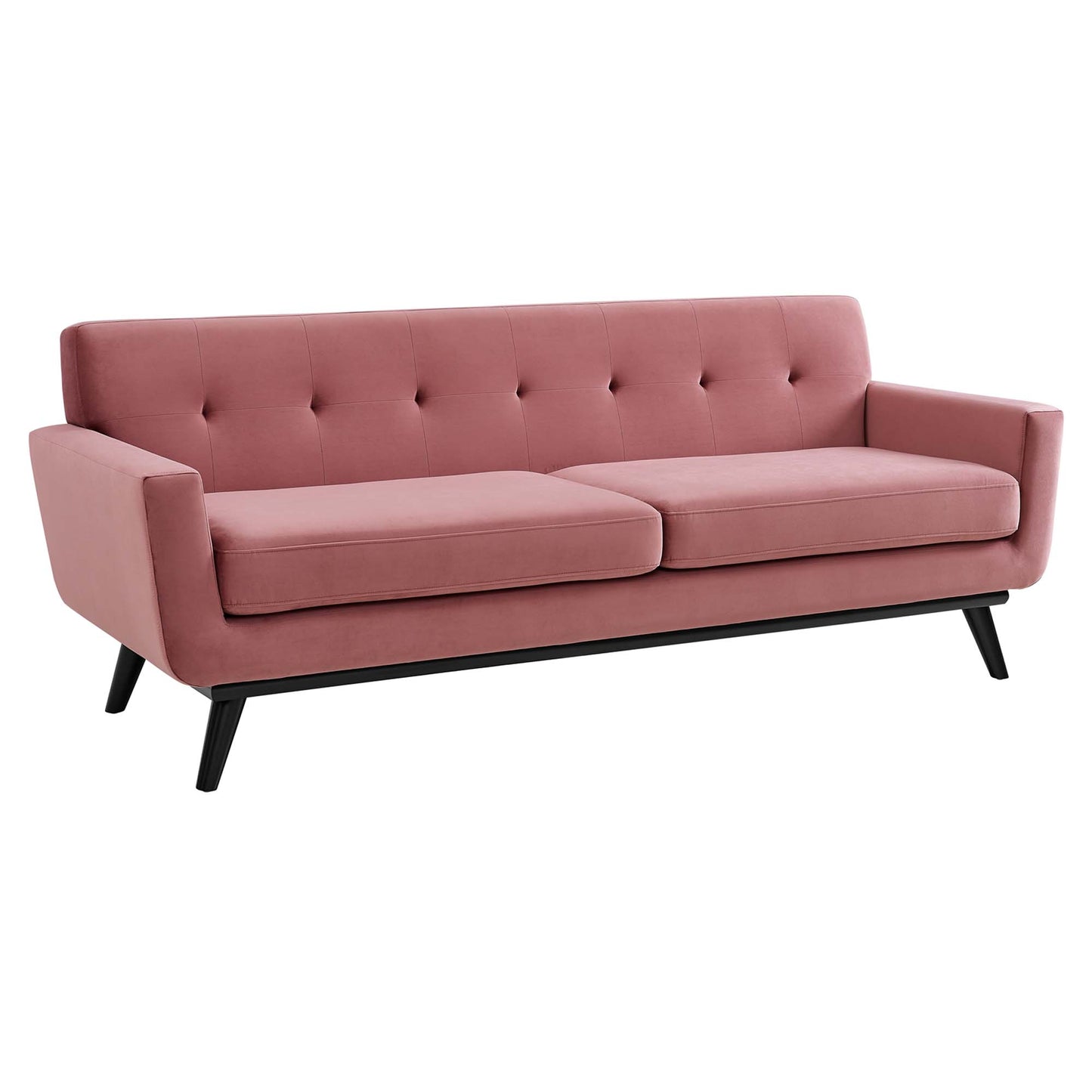 Modway Outlet Engage Performance Velvet Sofa by Modway  Living Room Furniture Dusty Rose - EEI-5600-DUS