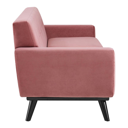 Modway Outlet Engage Performance Velvet Sofa by Modway  Living Room Furniture Dusty Rose - EEI-5600-DUS