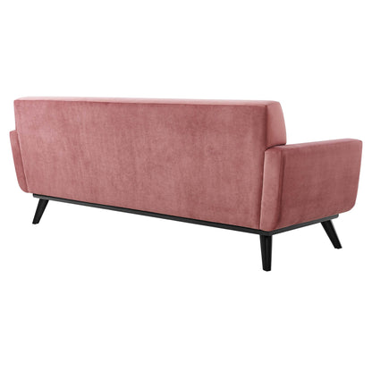 Modway Outlet Engage Performance Velvet Sofa by Modway  Living Room Furniture Dusty Rose - EEI-5600-DUS