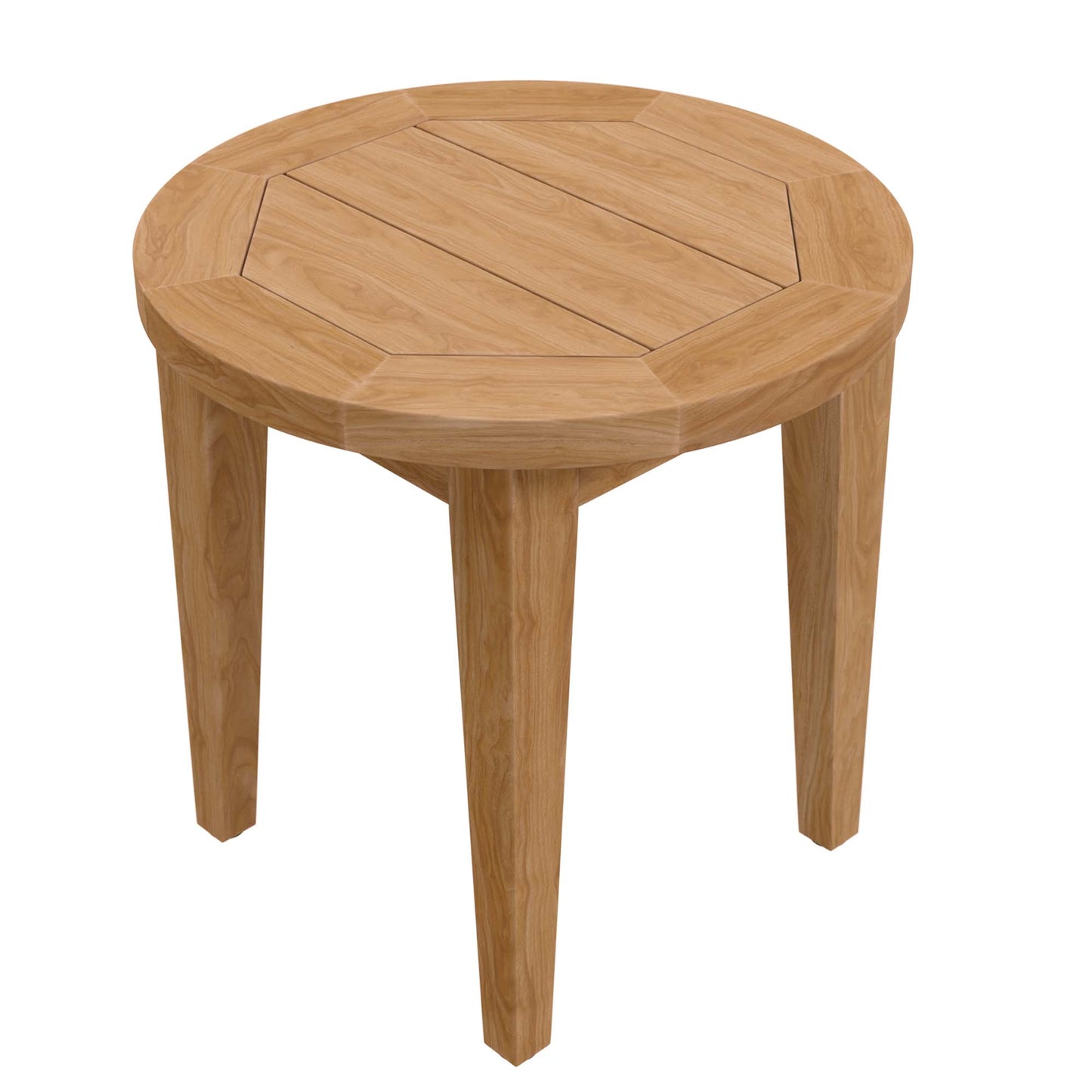 Modway - Brisbane Teak Wood Outdoor Patio Side Table by Modway  Outdoor Furniture Bar and Dining Brown - EEI-5604-NAT