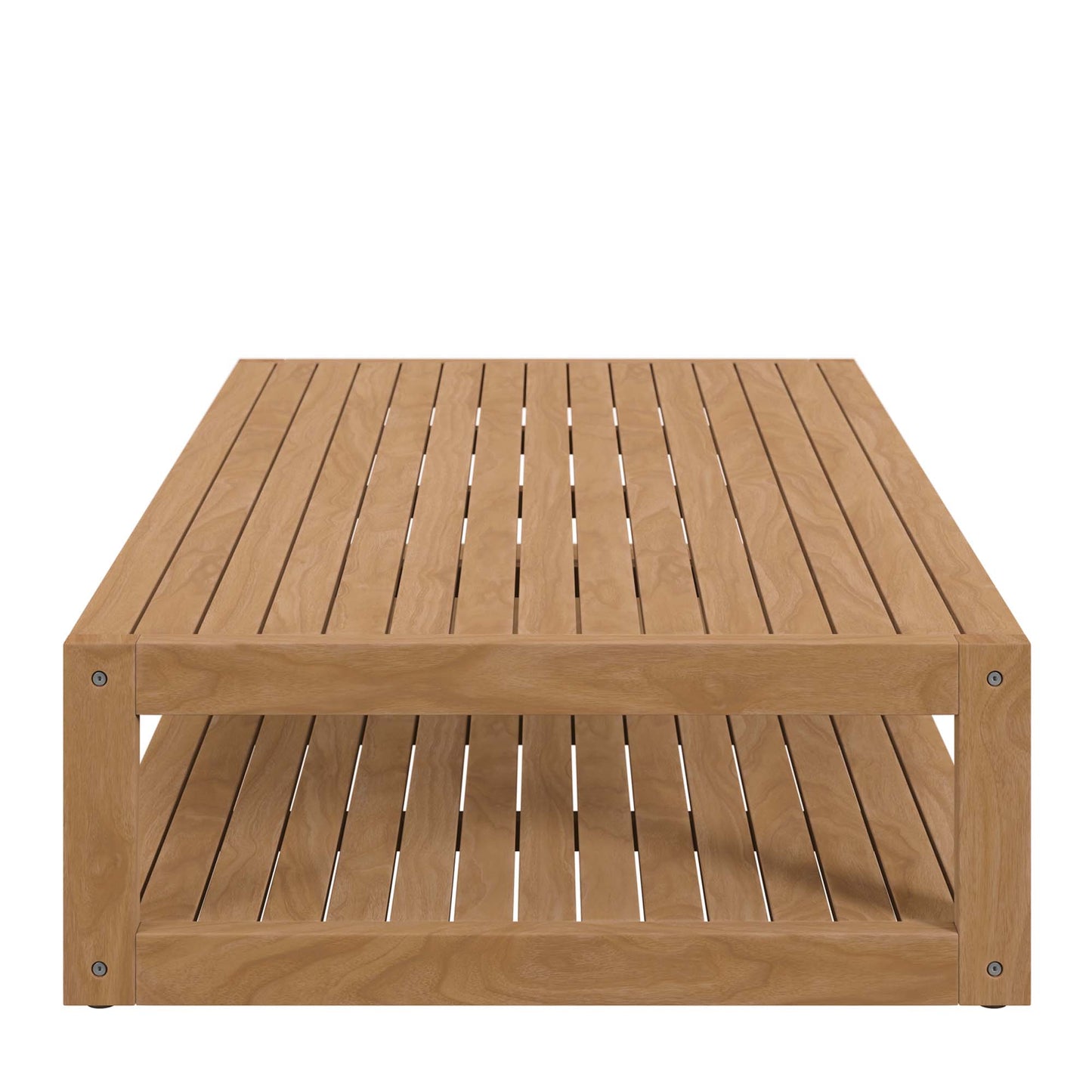 Modway - Carlsbad Teak Wood Outdoor Patio Coffee Table by Modway  Outdoor Furniture Bar and Dining Brown - EEI-5608-NAT