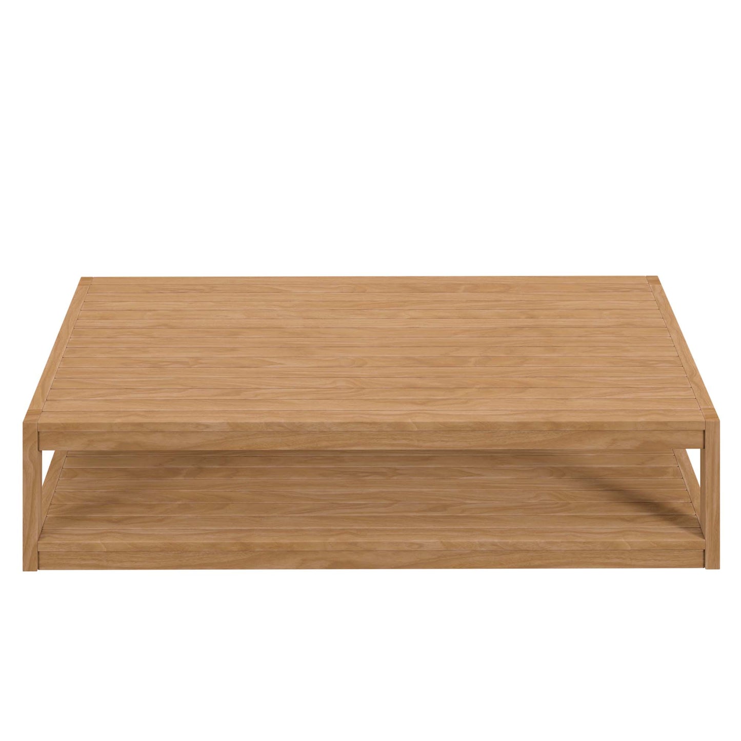 Modway - Carlsbad Teak Wood Outdoor Patio Coffee Table by Modway  Outdoor Furniture Bar and Dining Brown - EEI-5608-NAT