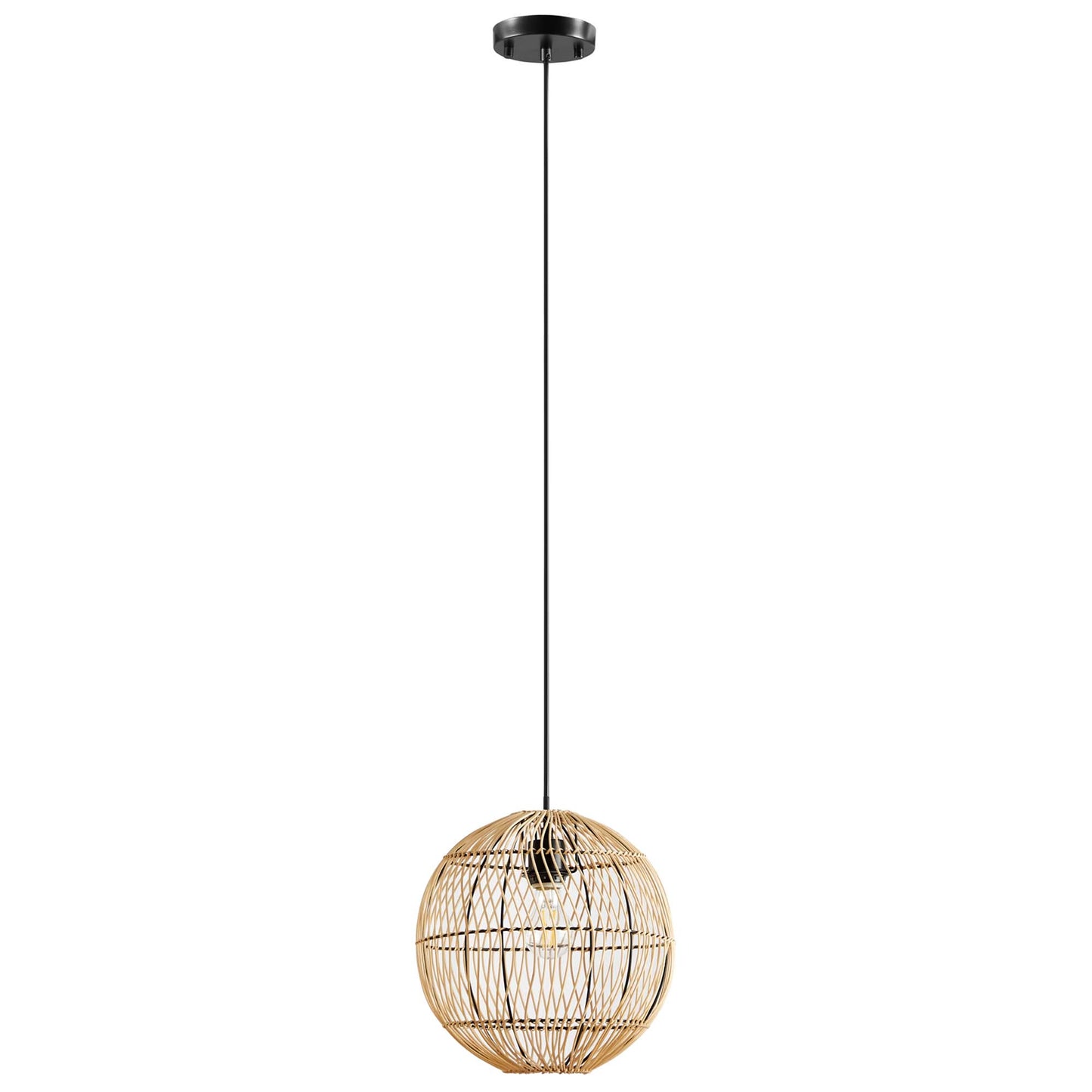 Modway Outlet Nurture Rattan Pendant Light by Modway  Lighting Lighting Natural - EEI-5612-NAT