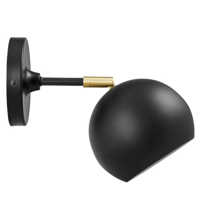 Modway Outlet Chalice 4" Swing-Arm Metal Wall Sconce by Modway  Lighting Lighting Black - EEI-5613-BLK