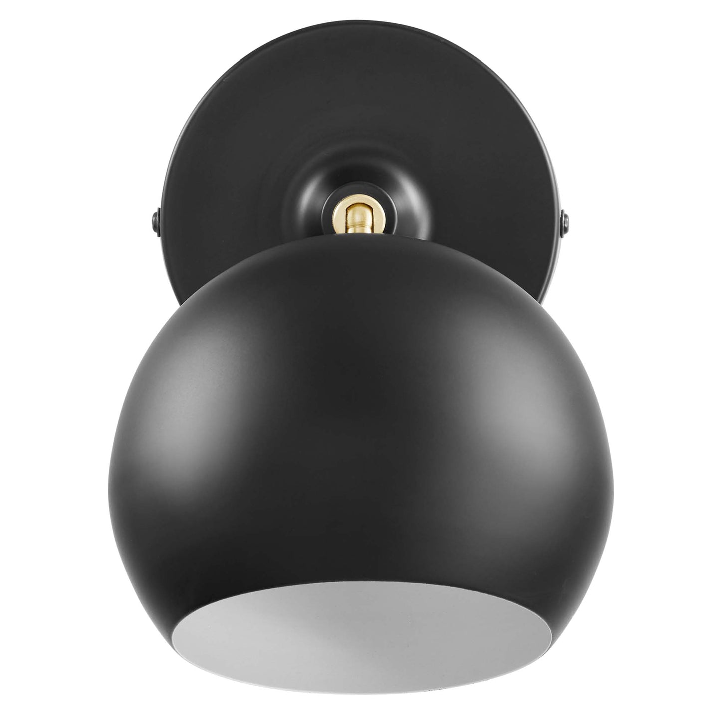 Modway Outlet Chalice 4" Swing-Arm Metal Wall Sconce by Modway  Lighting Lighting Black - EEI-5613-BLK