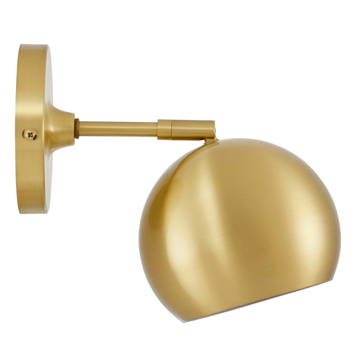 Modway Outlet Chalice 4" Swing-Arm Metal Wall Sconce by Modway  Lighting Lighting Satin Brass - EEI-5613-SBR