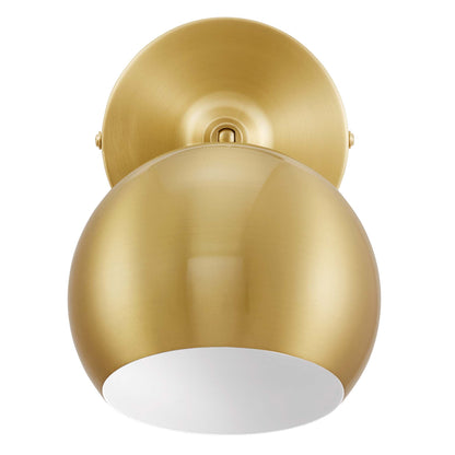 Modway Outlet Chalice 4" Swing-Arm Metal Wall Sconce by Modway  Lighting Lighting Satin Brass - EEI-5613-SBR