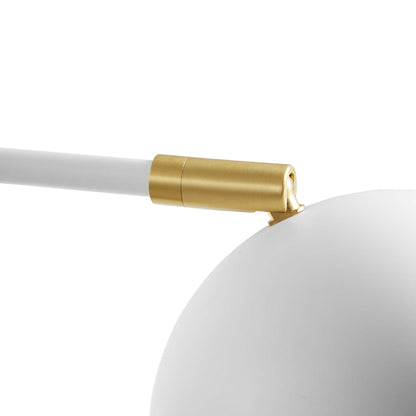 Modway Outlet Chalice 4" Swing-Arm Metal Wall Sconce by Modway  Lighting Lighting White - EEI-5613-WHI