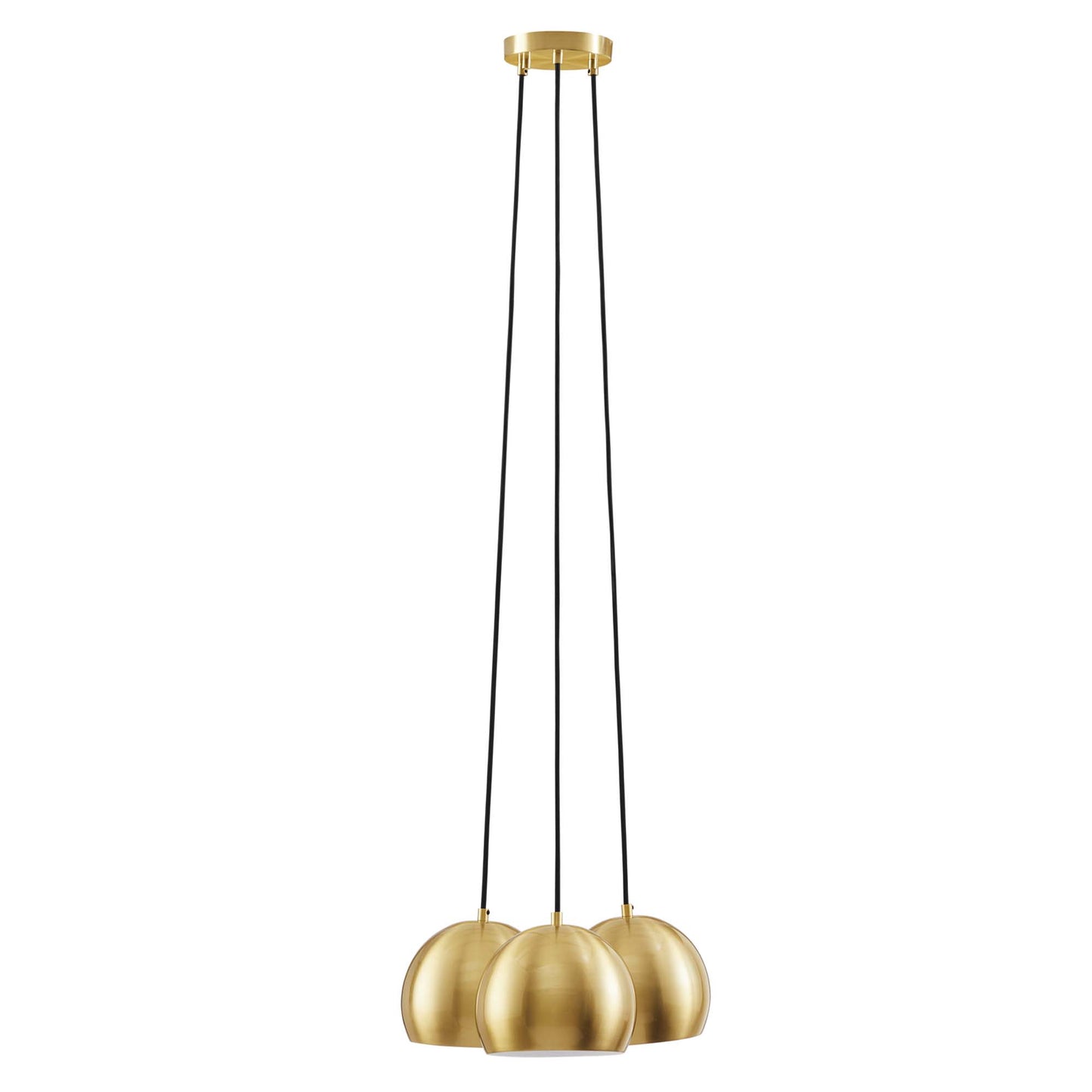 Modway Outlet Chalice 3-Light Metal Pendant by Modway  Lighting Lighting Satin Brass - EEI-5614-SBR
