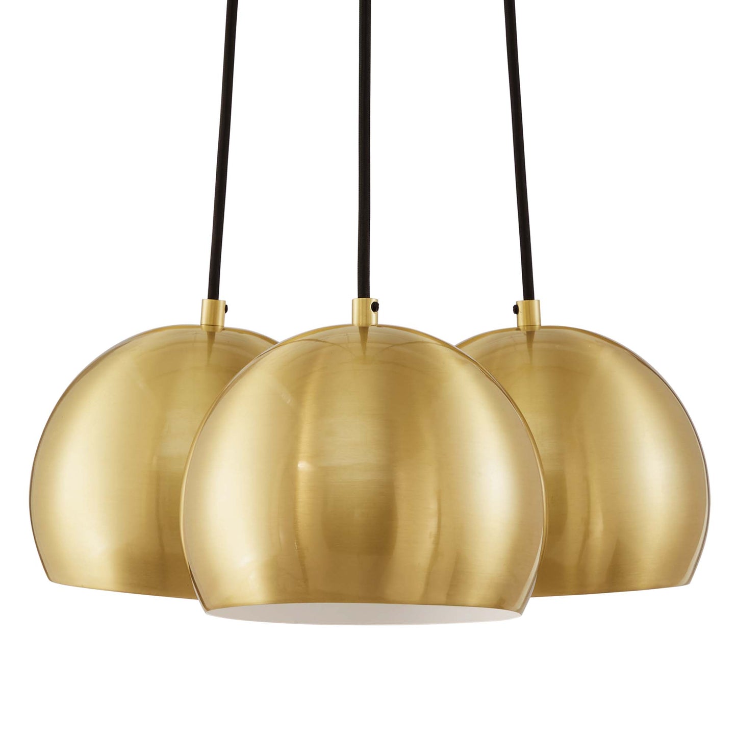 Modway Outlet Chalice 3-Light Metal Pendant by Modway  Lighting Lighting Satin Brass - EEI-5614-SBR
