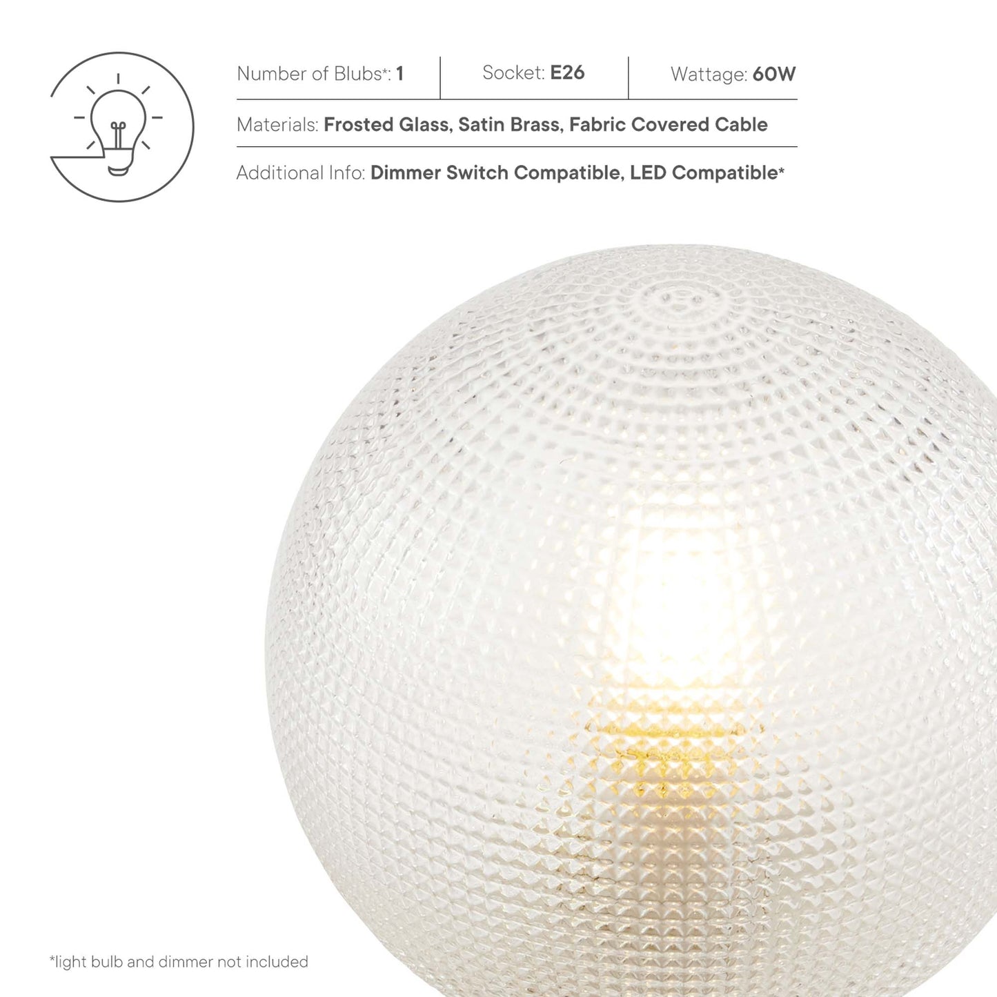 Modway Outlet Destiny Glass and Metal Table Lamp by Modway  Lighting Lighting Satin Brass - EEI-5615-SBR