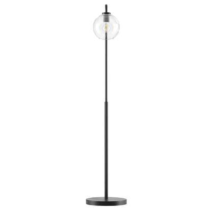 Modway - Silo Glass Globe Glass and Metal Floor Lamp by Modway  Lighting Floor Lamps Black - EEI-5616-BLK