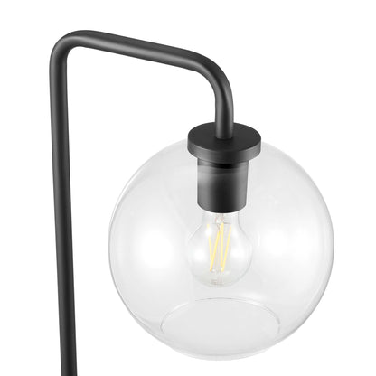 Modway - Silo Glass Globe Glass and Metal Floor Lamp by Modway  Lighting Floor Lamps Black - EEI-5616-BLK