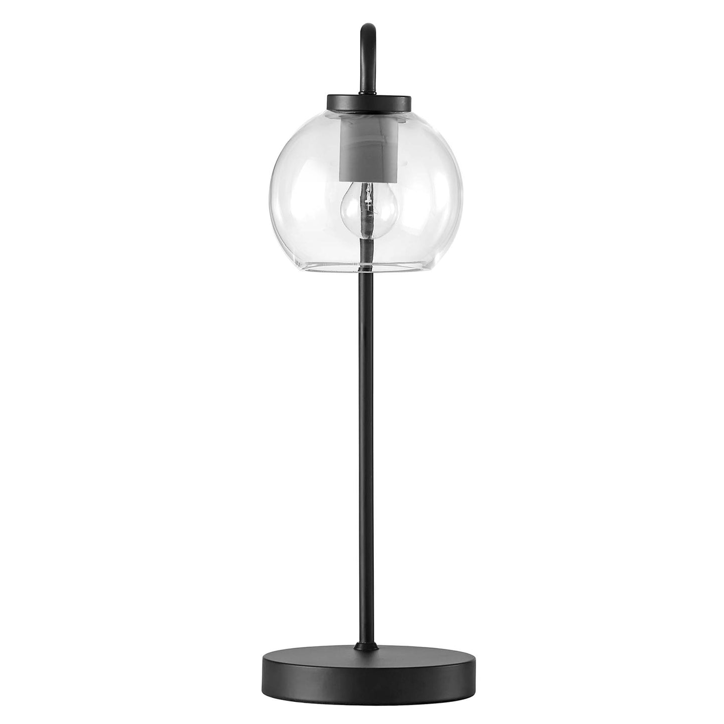 Modway Outlet Silo Glass Globe Glass and Metal Table Lamp by Modway  Lighting Lighting Black - EEI-5617-BLK