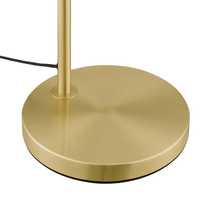 Modway Outlet Element Transparent Glass Glass and Metal Floor Lamp by Modway  Lighting Lighting Satin Brass - EEI-5618-SBR