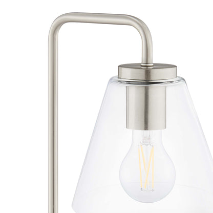 Modway Outlet Element Glass Table Lamp by Modway  Lighting Lighting Satin Nickel - EEI-5619-SNL