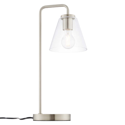 Modway Outlet Element Glass Table Lamp by Modway  Lighting Lighting Satin Nickel - EEI-5619-SNL