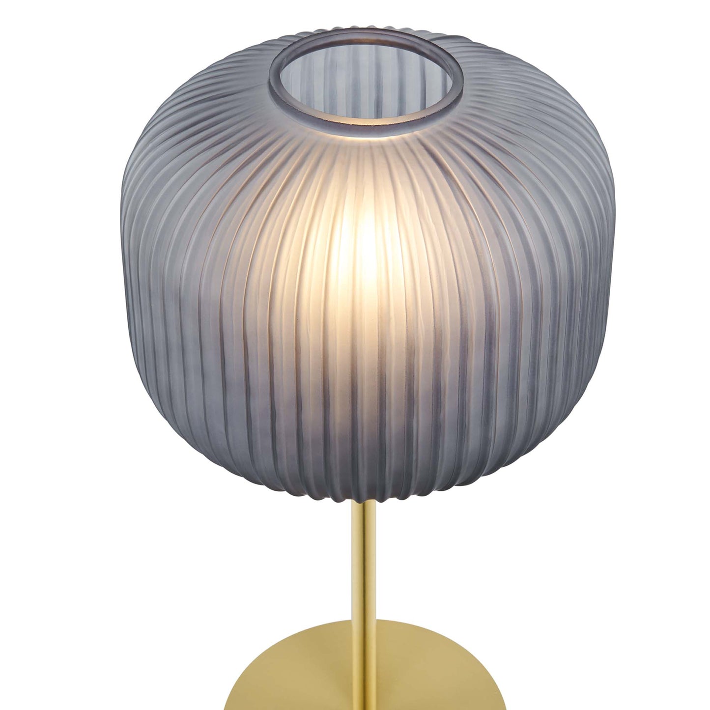 Modway - Reprise Glass Sphere Glass and Metal Table Lamp by Modway  Lighting Table Lamps Brown - EEI-5622-BLK-SBR