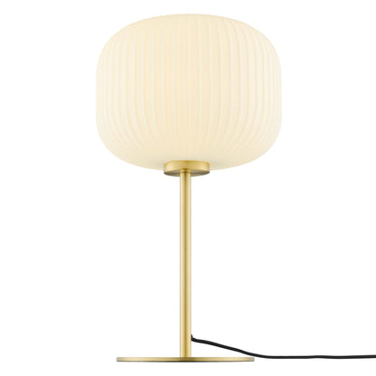Modway - Reprise Glass Sphere Glass and Metal Table Lamp by Modway  Lighting Table Lamps Brown - EEI-5622-WHI-SBR