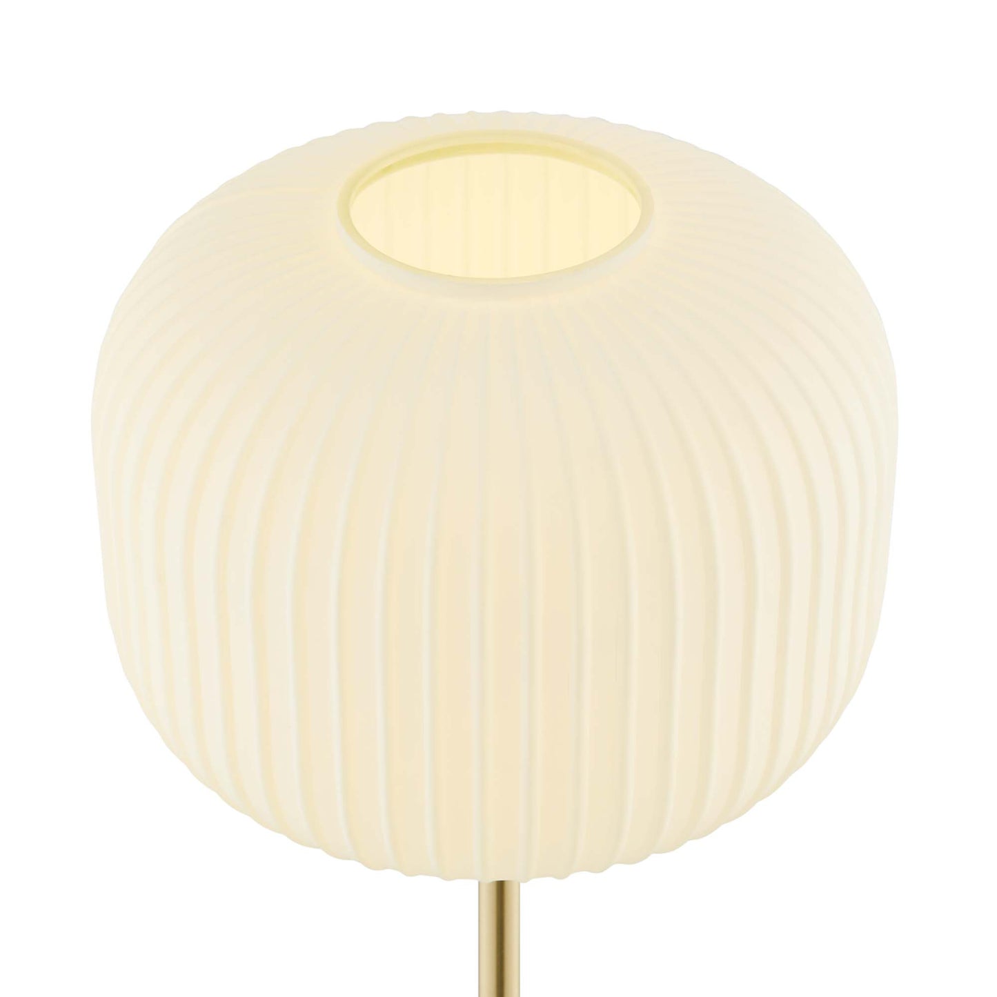 Modway Outlet Reprise Glass Sphere Glass and Metal Floor Lamp by Modway  Lighting Lighting White Satin Brass - EEI-5623-WHI-SBR
