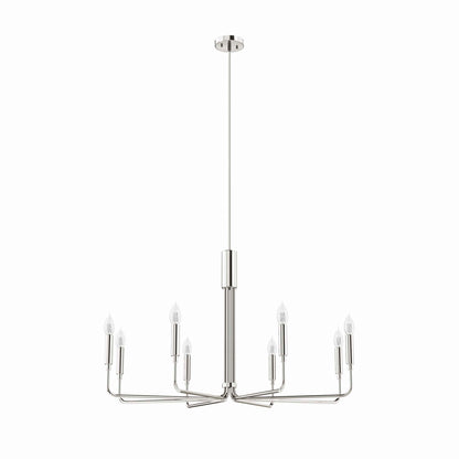 Modway Outlet Rekindle 8-Light Chandelier by Modway  Lighting Lighting Polished Nickel - EEI-5636-PON