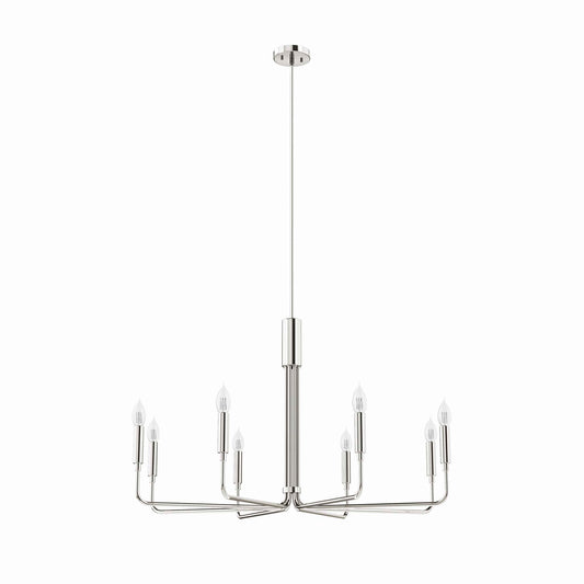 Modway Outlet Rekindle 8-Light Chandelier by Modway  Lighting Lighting Polished Nickel - EEI-5636-PON