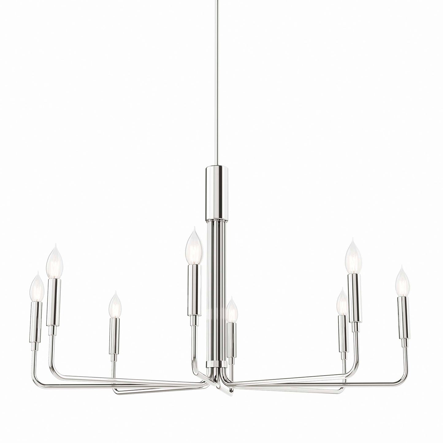 Modway Outlet Rekindle 8-Light Chandelier by Modway  Lighting Lighting Polished Nickel - EEI-5636-PON