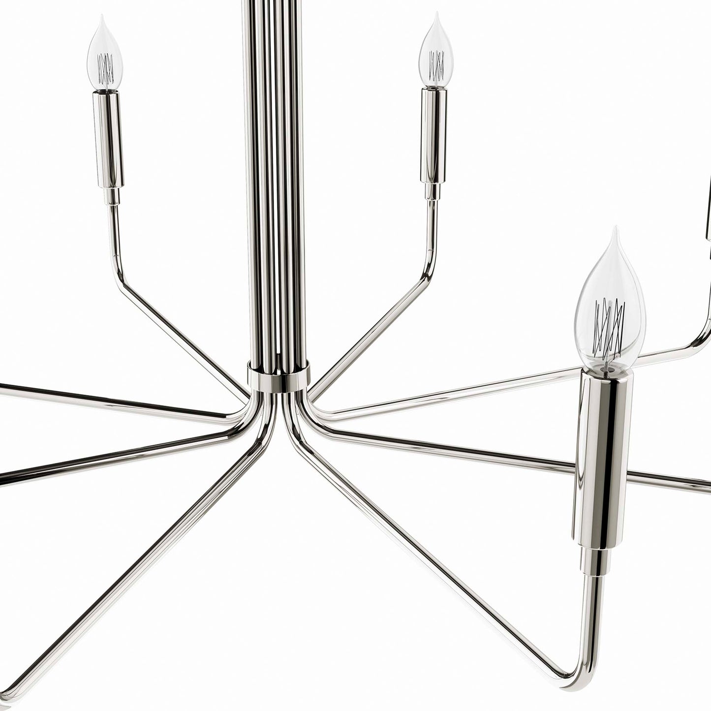 Modway Outlet Rekindle 8-Light Chandelier by Modway  Lighting Lighting Polished Nickel - EEI-5636-PON