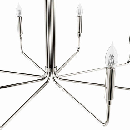 Modway Outlet Rekindle 8-Light Chandelier by Modway  Lighting Lighting Polished Nickel - EEI-5636-PON