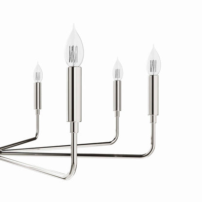 Modway Outlet Rekindle 8-Light Chandelier by Modway  Lighting Lighting Polished Nickel - EEI-5636-PON