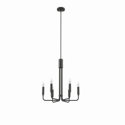 Modway Outlet Rekindle 6-Light Chandelier by Modway  Lighting Lighting Black - EEI-5637-BLK