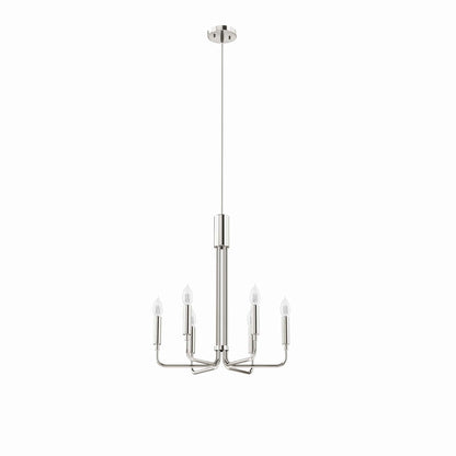 Modway Outlet Rekindle 6-Light Chandelier by Modway  Lighting Lighting Polished Nickel - EEI-5637-PON