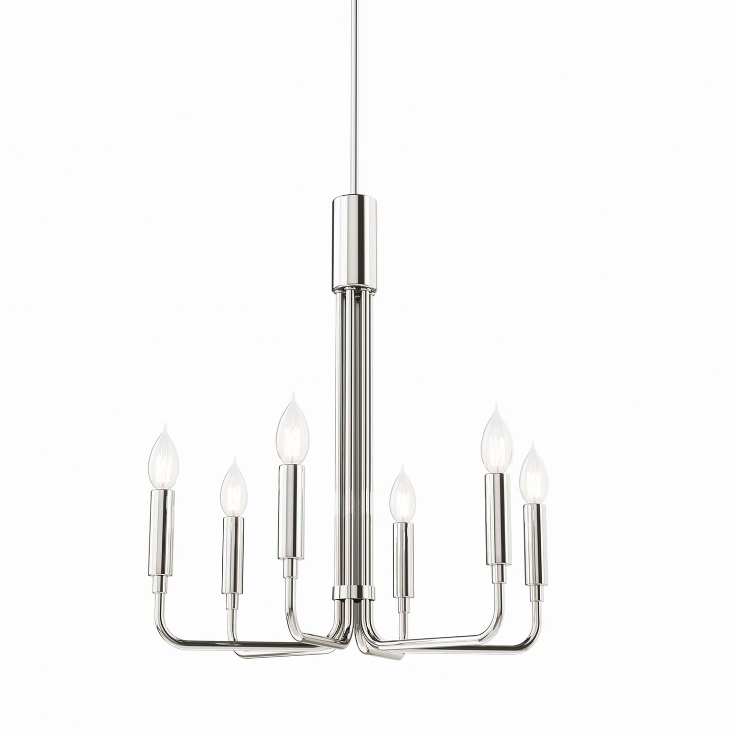 Modway Outlet Rekindle 6-Light Chandelier by Modway  Lighting Lighting Polished Nickel - EEI-5637-PON