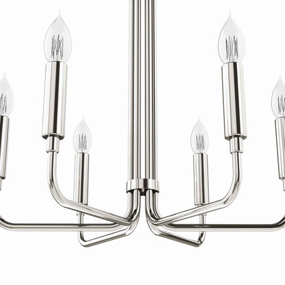Modway Outlet Rekindle 6-Light Chandelier by Modway  Lighting Lighting Polished Nickel - EEI-5637-PON