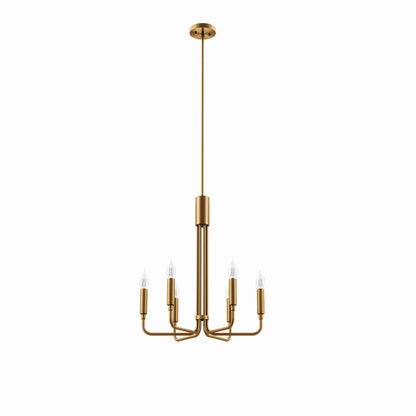 Modway Outlet Rekindle 6-Light Chandelier by Modway  Lighting Lighting Satin Brass - EEI-5637-SBR