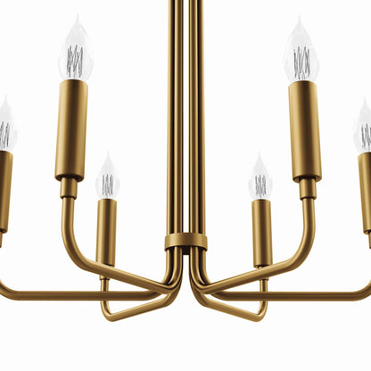 Modway Outlet Rekindle 6-Light Chandelier by Modway  Lighting Lighting Satin Brass - EEI-5637-SBR