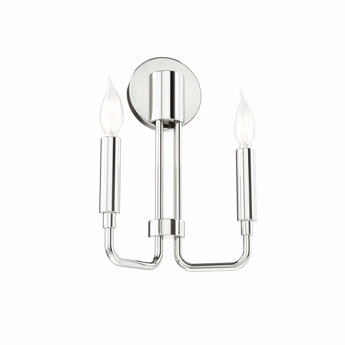 Modway Outlet Rekindle 2-Light Wall Sconce by Modway  Lighting Lighting Polished Nickel - EEI-5638-PON