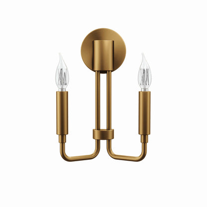 Modway Outlet Rekindle 2-Light Wall Sconce by Modway  Lighting Lighting Satin Brass - EEI-5638-SBR
