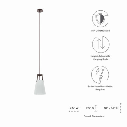 Modway Outlet Aspire Pendant Light by Modway  Lighting Lighting White Bronze - EEI-5639-WHI-BRZ