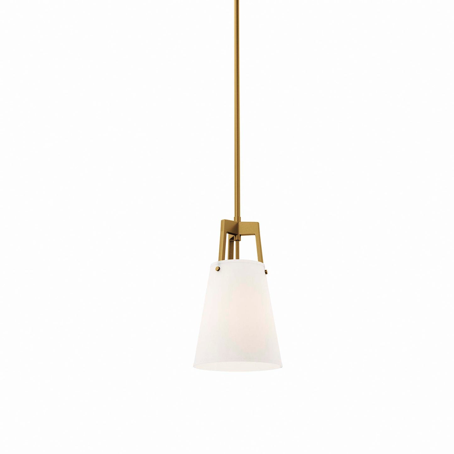 Modway Outlet Aspire Pendant Light by Modway  Lighting Lighting White Satin Brass - EEI-5639-WHI-SBR