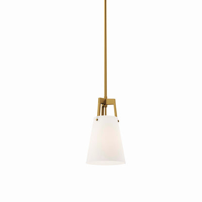 Modway Outlet Aspire Pendant Light by Modway  Lighting Lighting White Satin Brass - EEI-5639-WHI-SBR