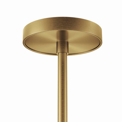 Modway Outlet Aspire Pendant Light by Modway  Lighting Lighting White Satin Brass - EEI-5639-WHI-SBR